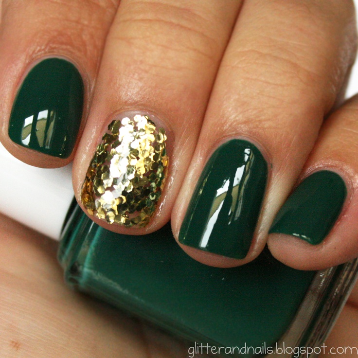 Hunter Green with Gold Accent